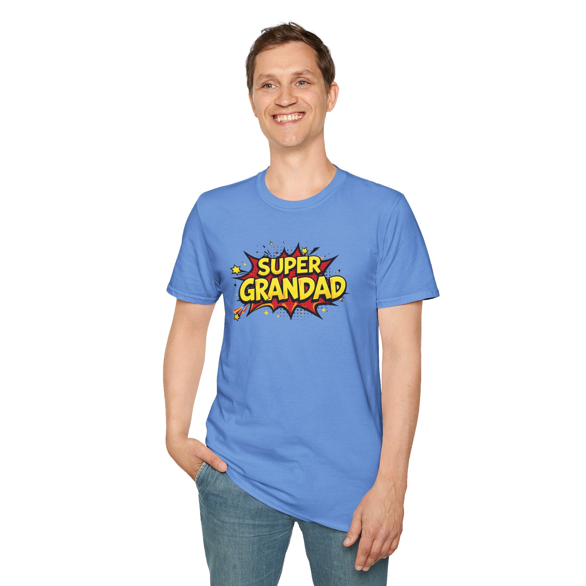 Super Grandad Comic-Style T-Shirt — Father’s Day Gift for Grandpa