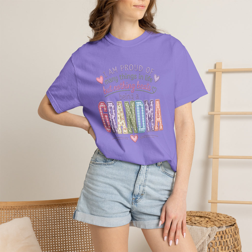 Grandma Pride T-Shirt – "I Am Proud of Many Things in Life but Nothing Beats Being a Grandma"