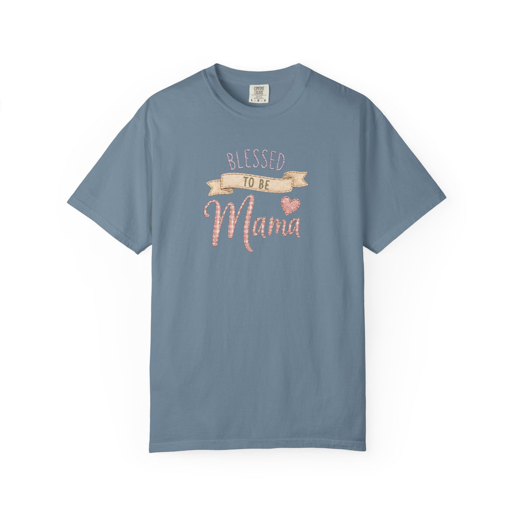 Blessed to Be Mama T-Shirt — Cute Mom Pregnancy Announcement Tee