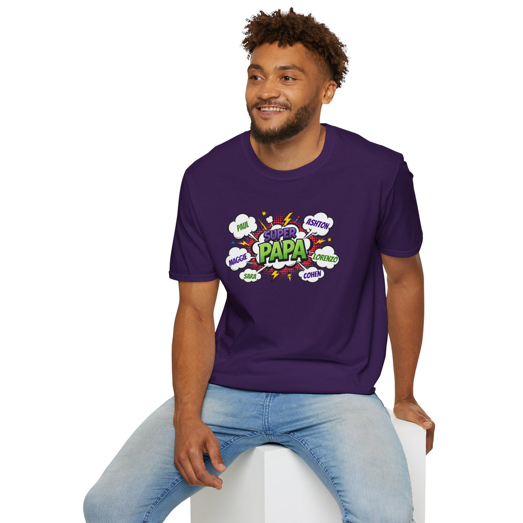 Super Papa Comic T-Shirt — Funny Father’s Day Gift