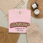 Grandma Floral Retro Tee — "Grandma: Grandkids Love Her a Little Teacup"