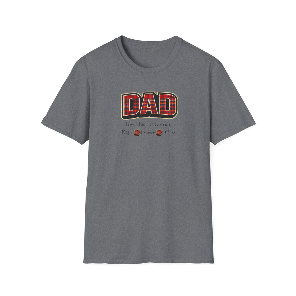 Dad Plaid Design T-Shirt – Rustic Father’s Day Gift