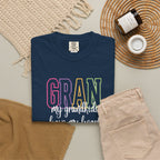 T-Shirt — "Gran my grandkids have my heart" Pastel Graphic Grandma Tee