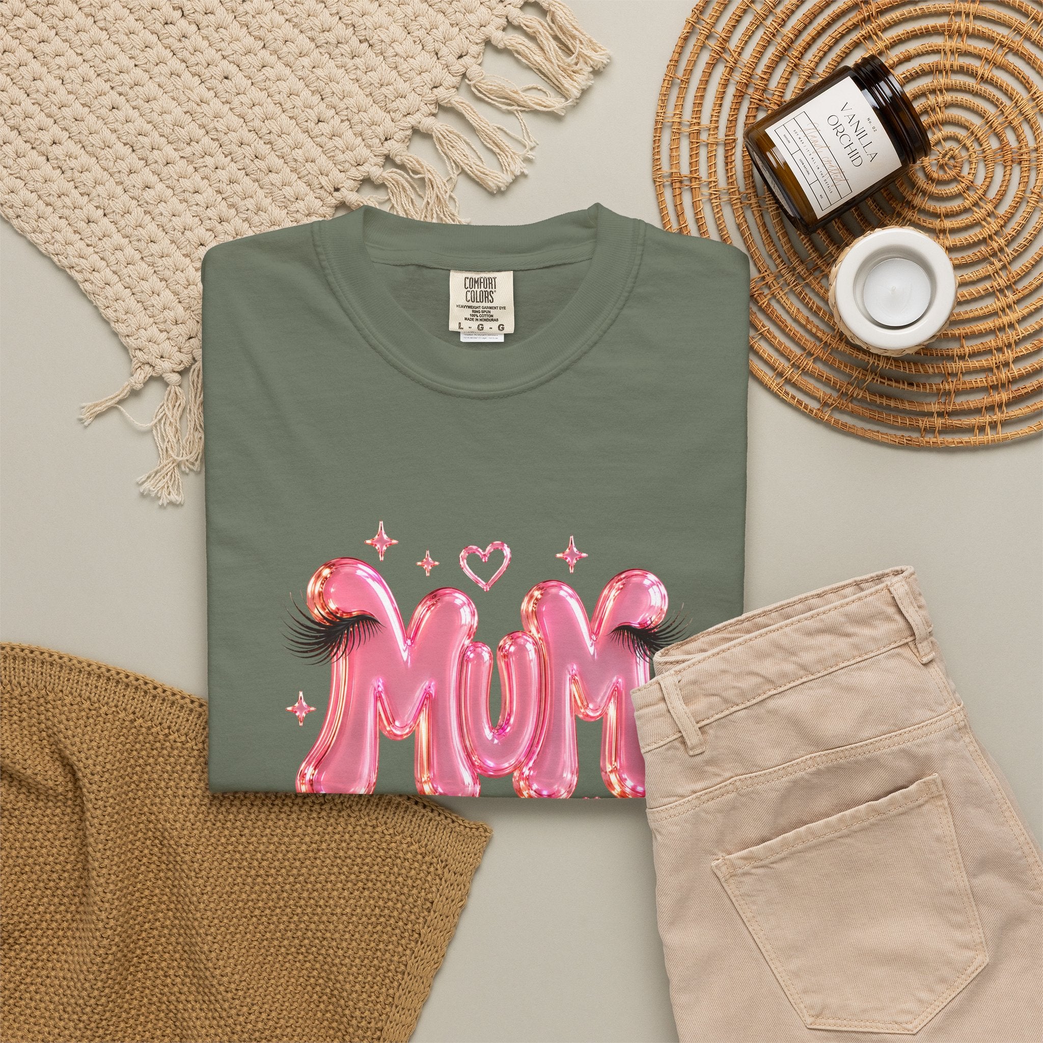 MUM Pink Balloon Eyelashes T-Shirt