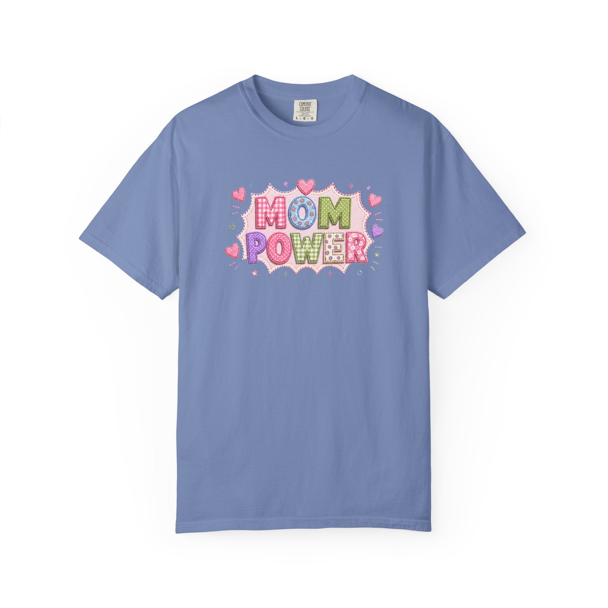 Mom Power T-Shirt — Cute Pastel Heart Mother's Day Tee