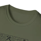 Grandpa Warning T-Shirt – ‘Spoils Grandkids & Hands Out Biscuits’ Funny Grandpa Tee