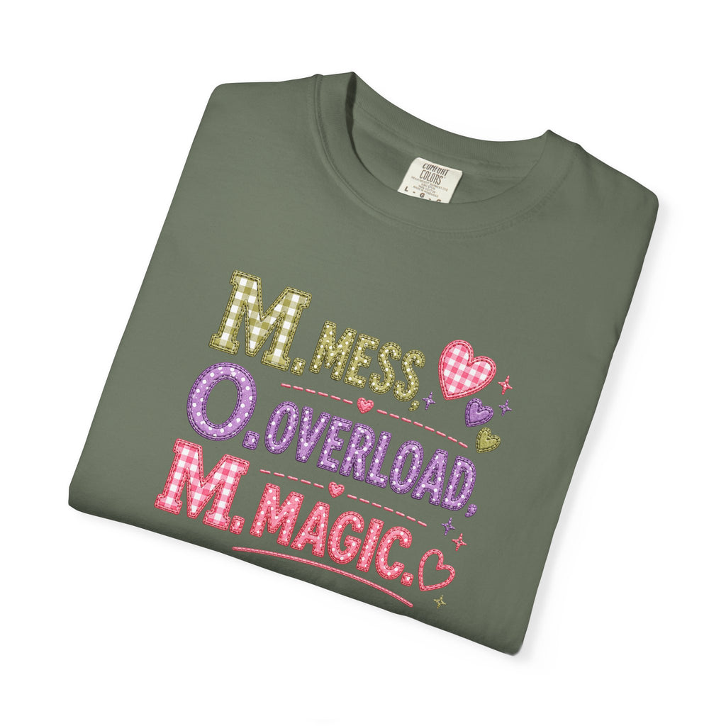 M.O.M. Graphic Tee — "Mess Overload Magic" Cute Mom Shirt