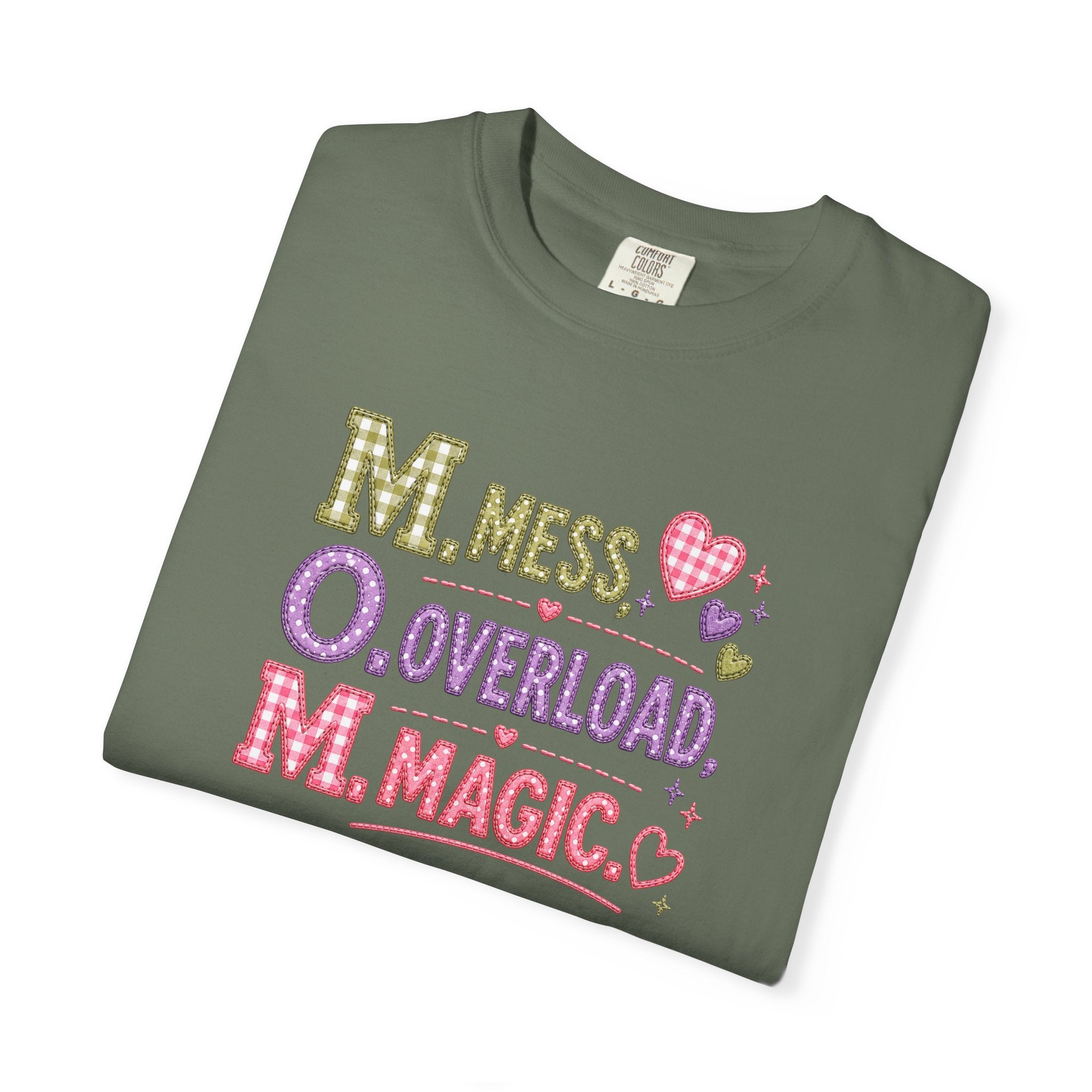 M.O.M. Graphic Tee — "Mess Overload Magic" Cute Mom Shirt