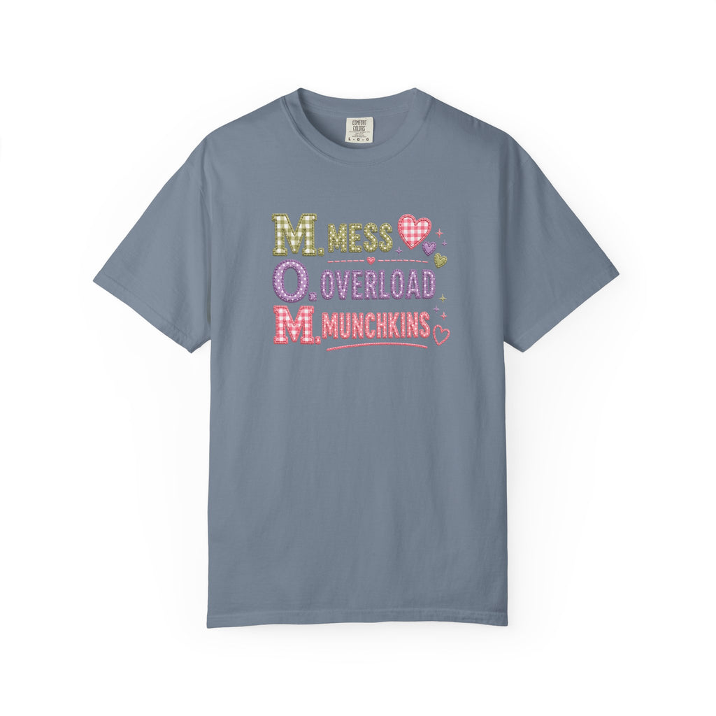 M.O.M. Graphic T-Shirt — "Mess Overload Munchkins" Cute Mom Tee