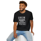 Grandpa Warning T-Shirt – ‘Spoils Grandkids & Hands Out Biscuits’ Funny Grandpa Tee