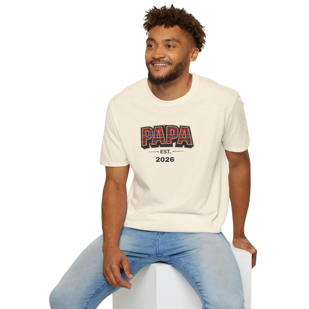 Papa Est. 2026 T-Shirt — New Dad Gift Tee