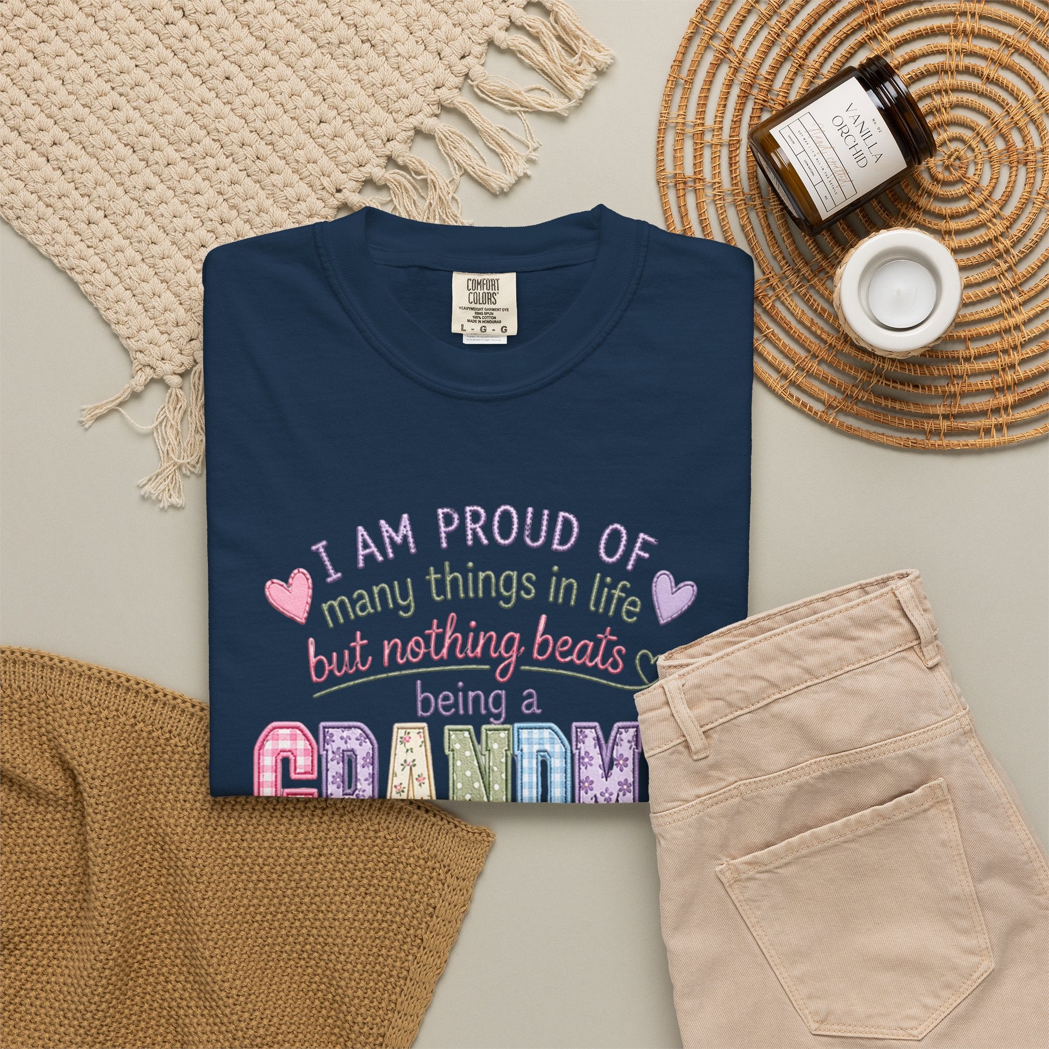 Grandma Pride T-Shirt – "I Am Proud of Many Things in Life but Nothing Beats Being a Grandma"