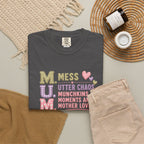 M.U.M. Mom Acronym Graphic Tee — Mess, Utter Chaos, Munchkins & Mother Love T-Shirt