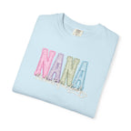 NANA Pastel Patchwork T-Shirt — "The Heart of Our Family" Gift