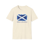 Made in Scotland T-Shirt — Watercolor Saltire Flag Tee