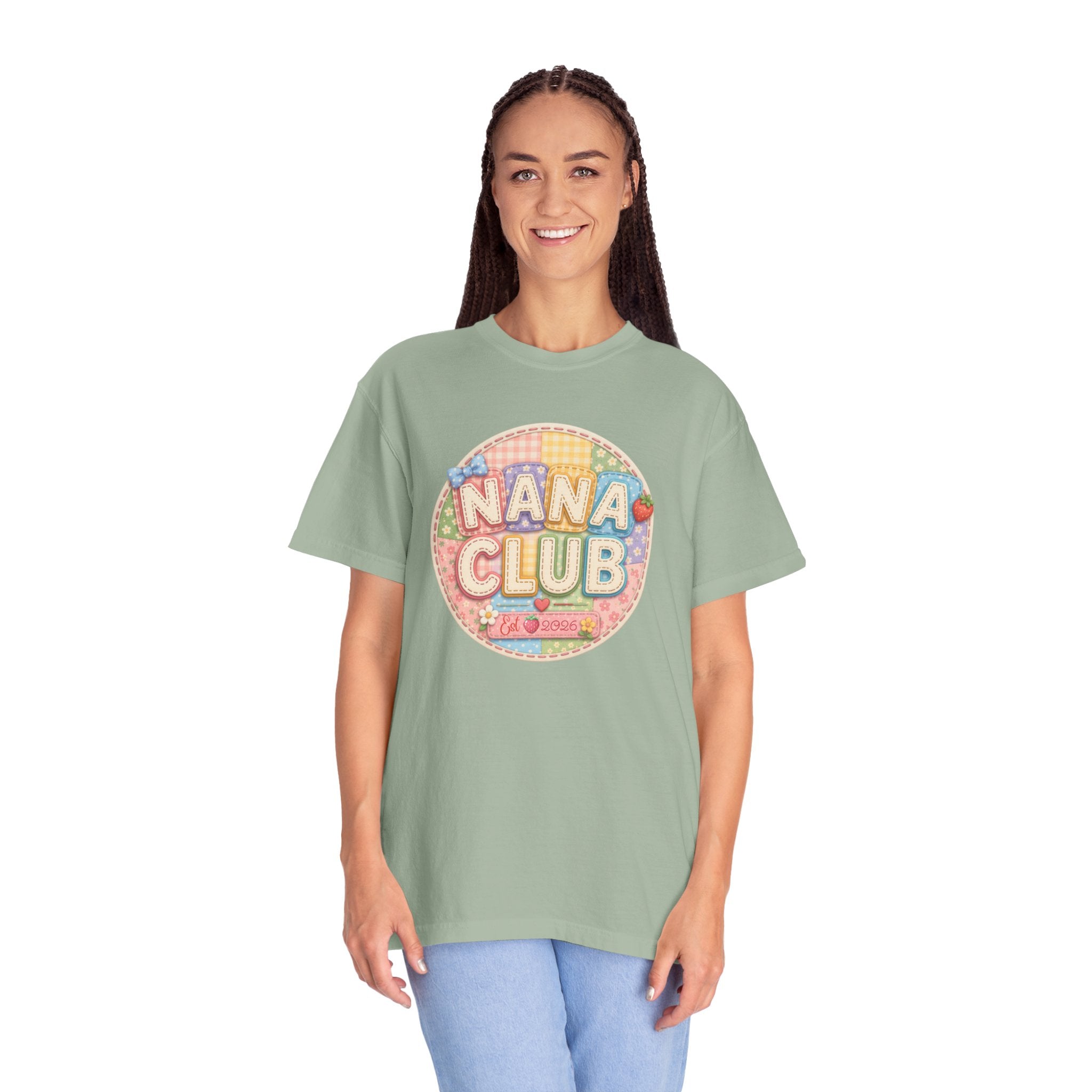 Nana Club T-Shirt — Retro Pastel Grandma Gift Tee