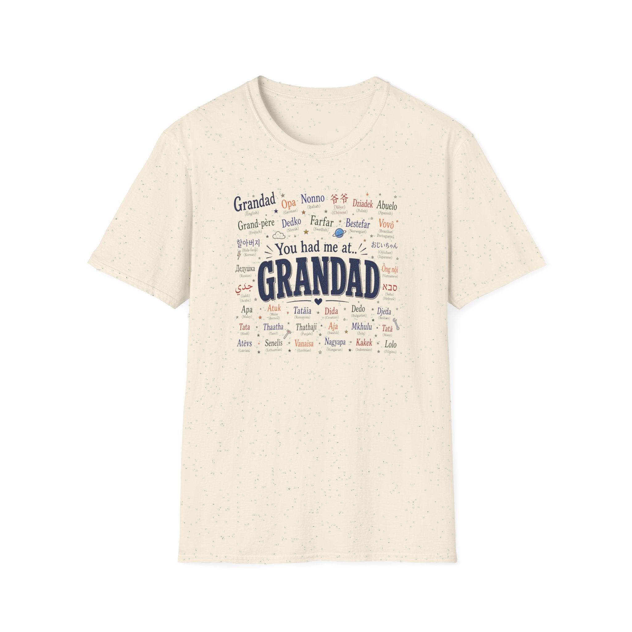 Grandad Word Cloud T-Shirt — "You had me at... GRANDAD" Father’s Day Gift