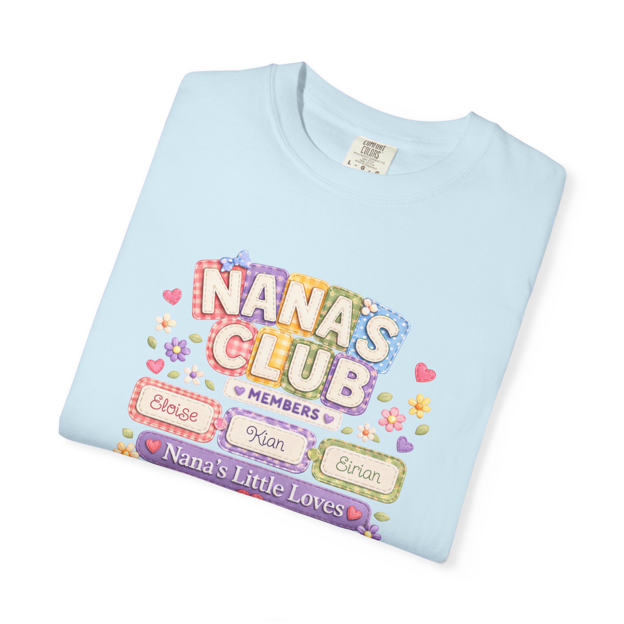 Nana's Club T-Shirt — 'Nana's Little Loves' Cute Floral Grandma Tee