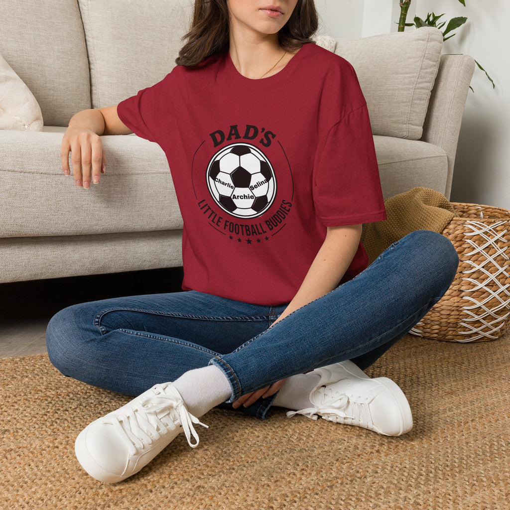 Dad’s Little Football Buddies Tee - Add Names- Personalise