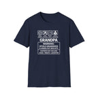 Grandpa Warning T-Shirt – ‘Spoils Grandkids & Hands Out Biscuits’ Funny Grandpa Tee