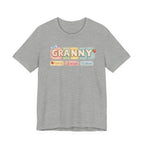 Granny Retro Nameplate T‑Shirt — Personalized Grandma Tee