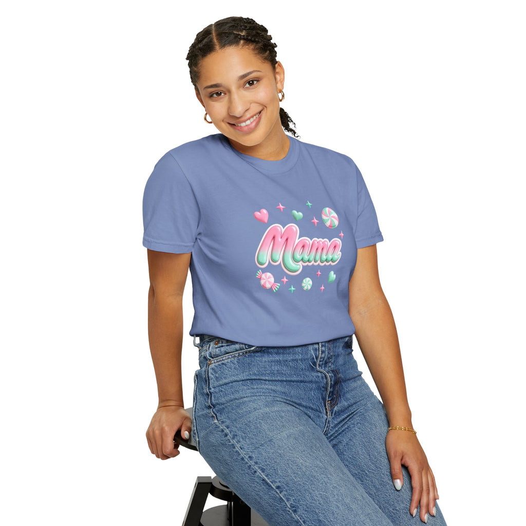 Mama Pastel Candy Script T-Shirt