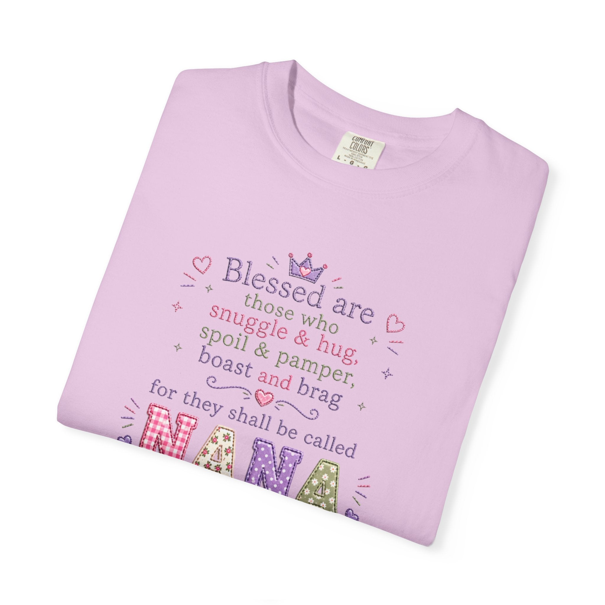 Nana Blessings T-Shirt — "Blessed are those who snuggle & pamper..." Grandmother Gift