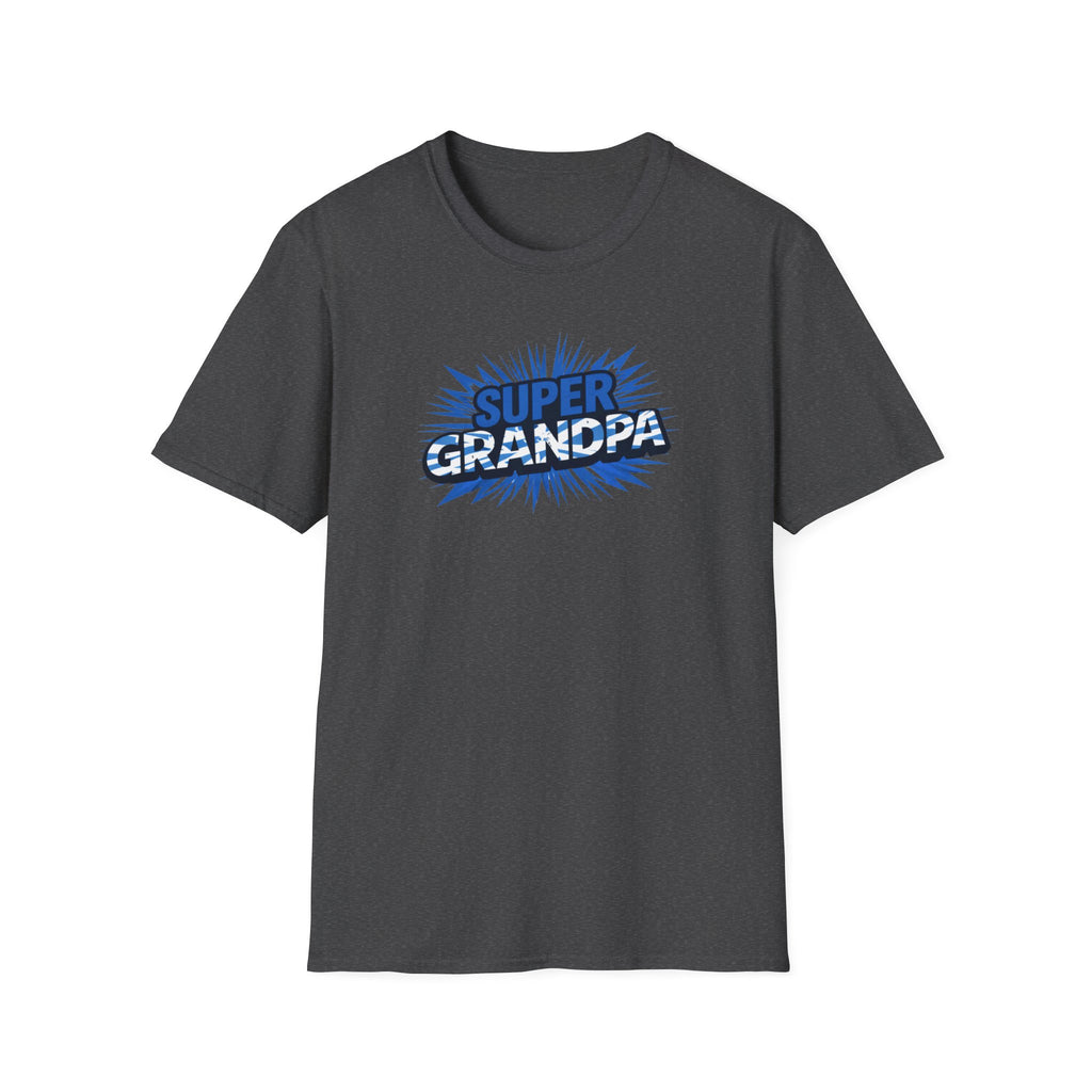 Super Grandpa Scotland Flag/Scottish themed T-Shirt — Retro Comic Father's Day Gift for Grandfathers