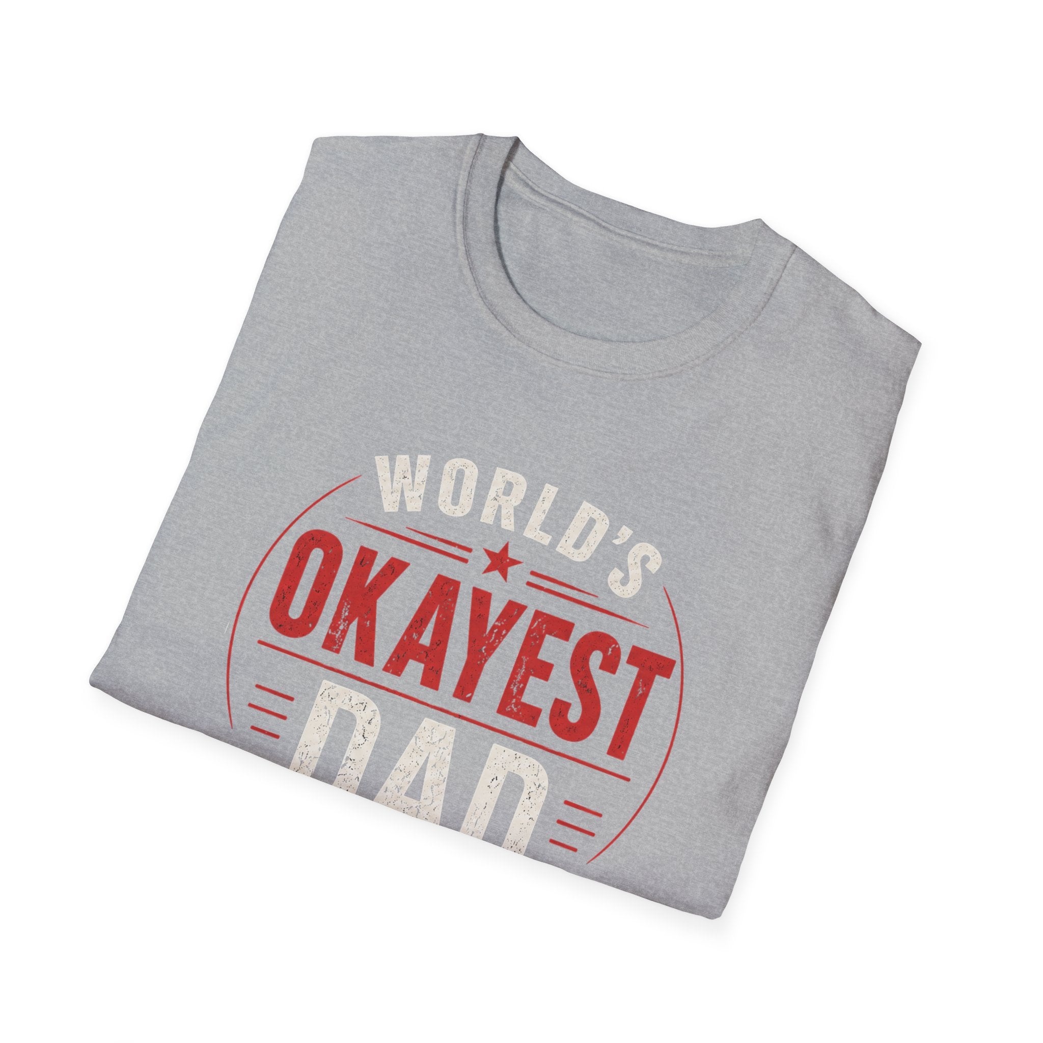 Funny "World's Okayest Dad" T-Shirt – Humorous Father's Day Gift