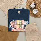 Grandma's Club T-Shirt — Cute Floral 'Grandma's Club' Rules Tee