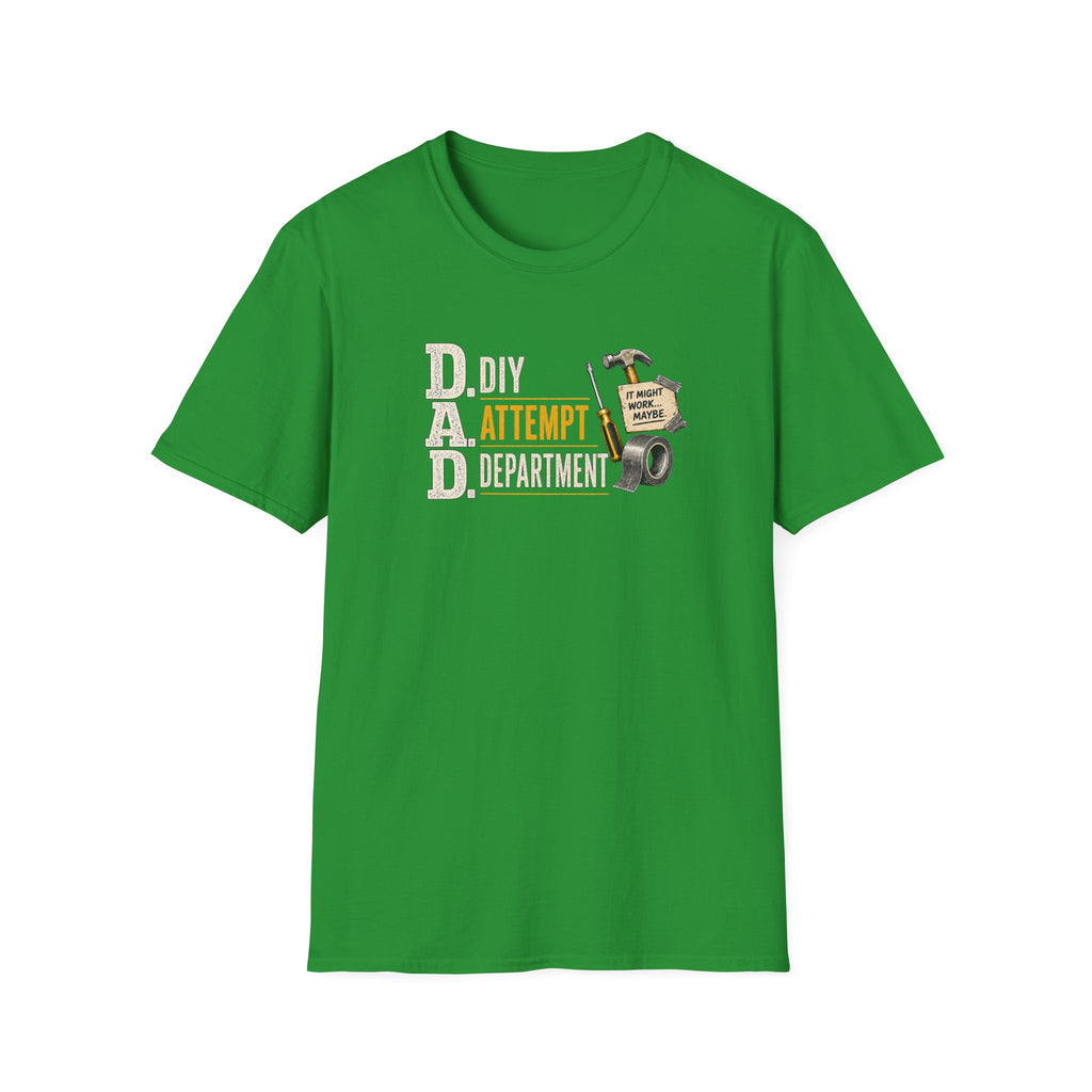 T-Shirt — "DAD: DIY Attempt Department" Funny Father’s Day Tool Shirt