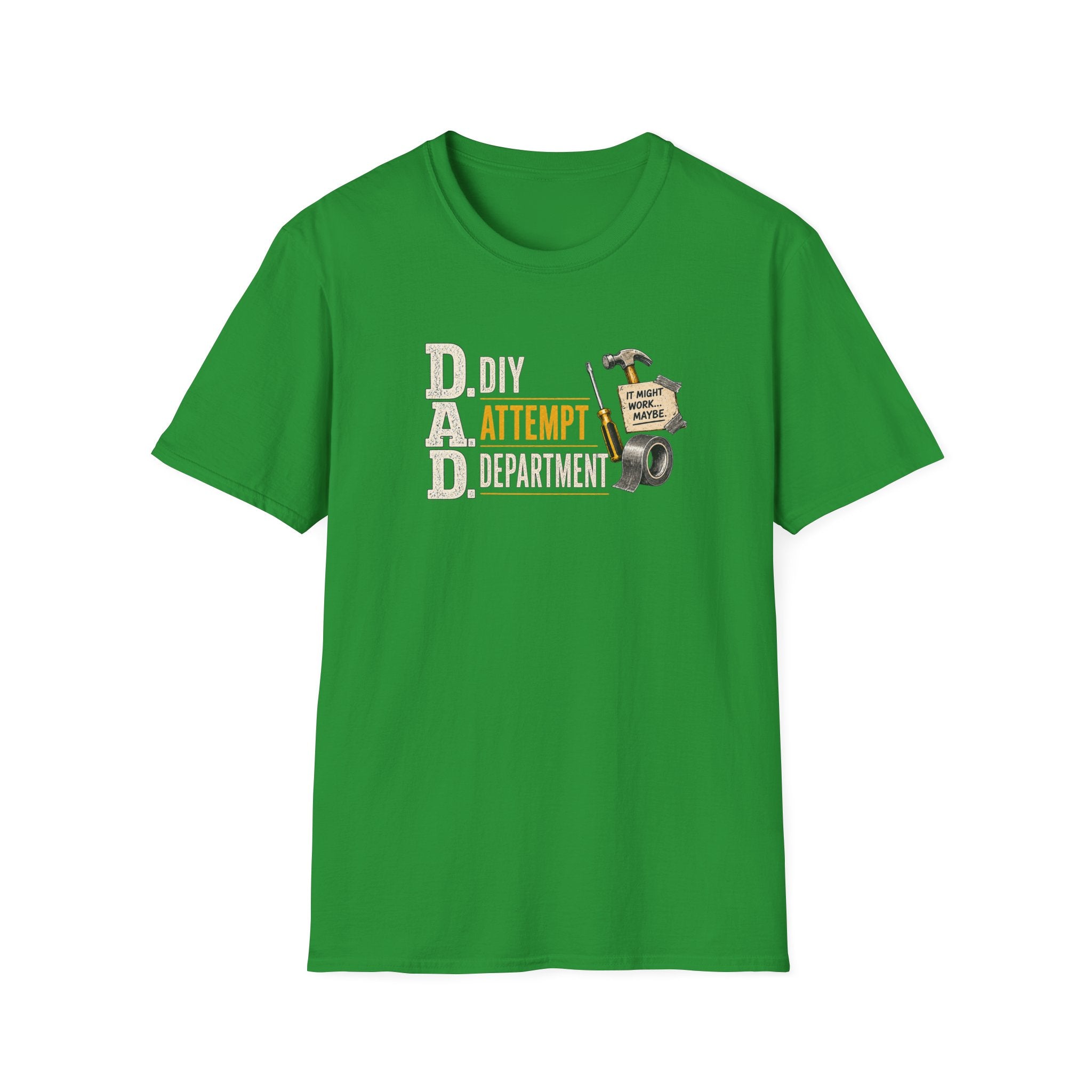 T-Shirt — "DAD: DIY Attempt Department" Funny Father’s Day Tool Shirt