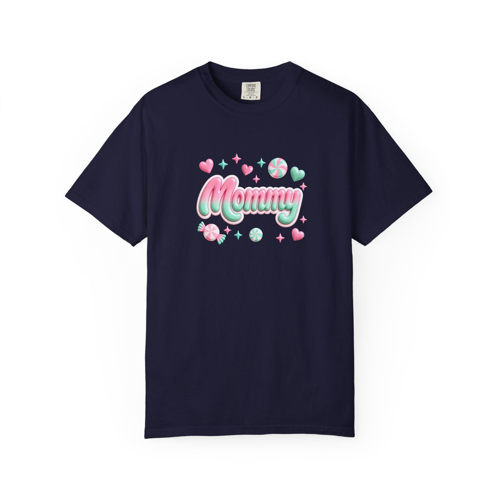 Mommy Pastel Candy Script T-Shirt