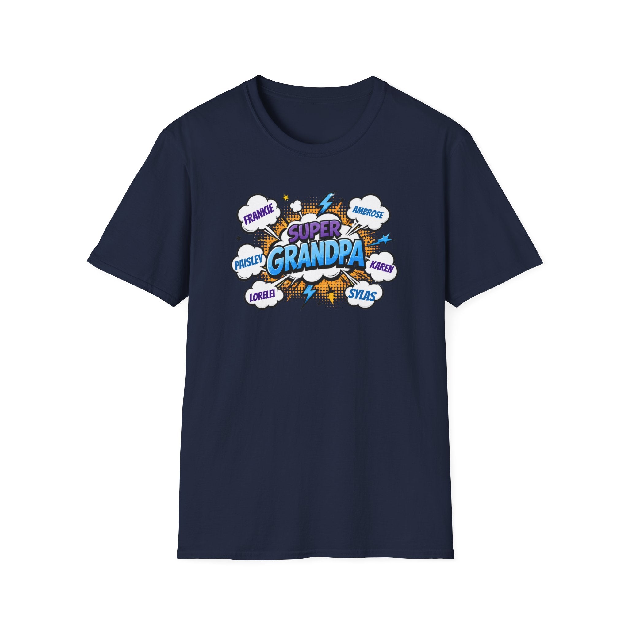 Super Grandpa Comic T-Shirt — "Super Grandpa" Funny Gift for Grandfathers