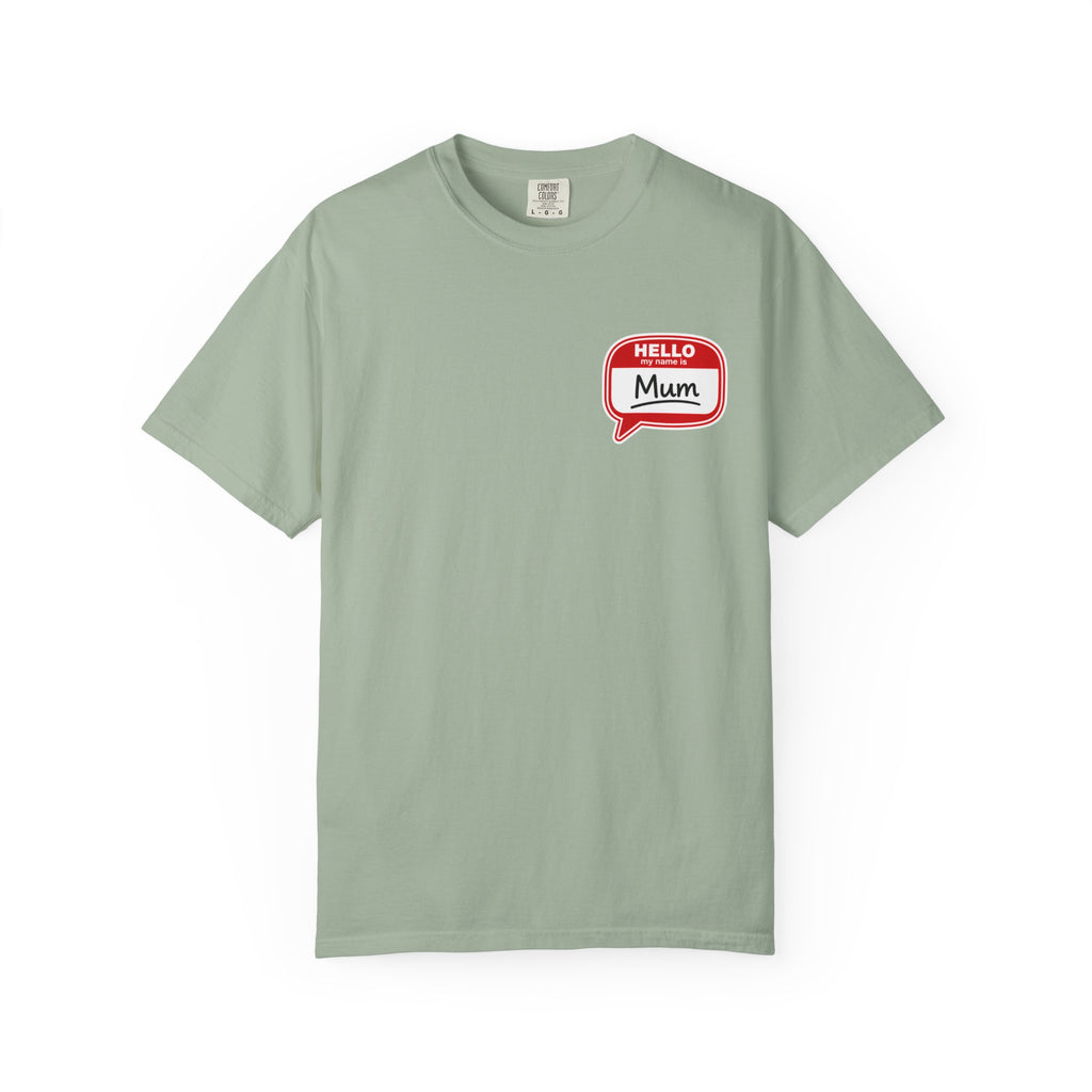 Hello Mum Speech Bubble T-Shirt — Cute Retro Mom Graphic Tee