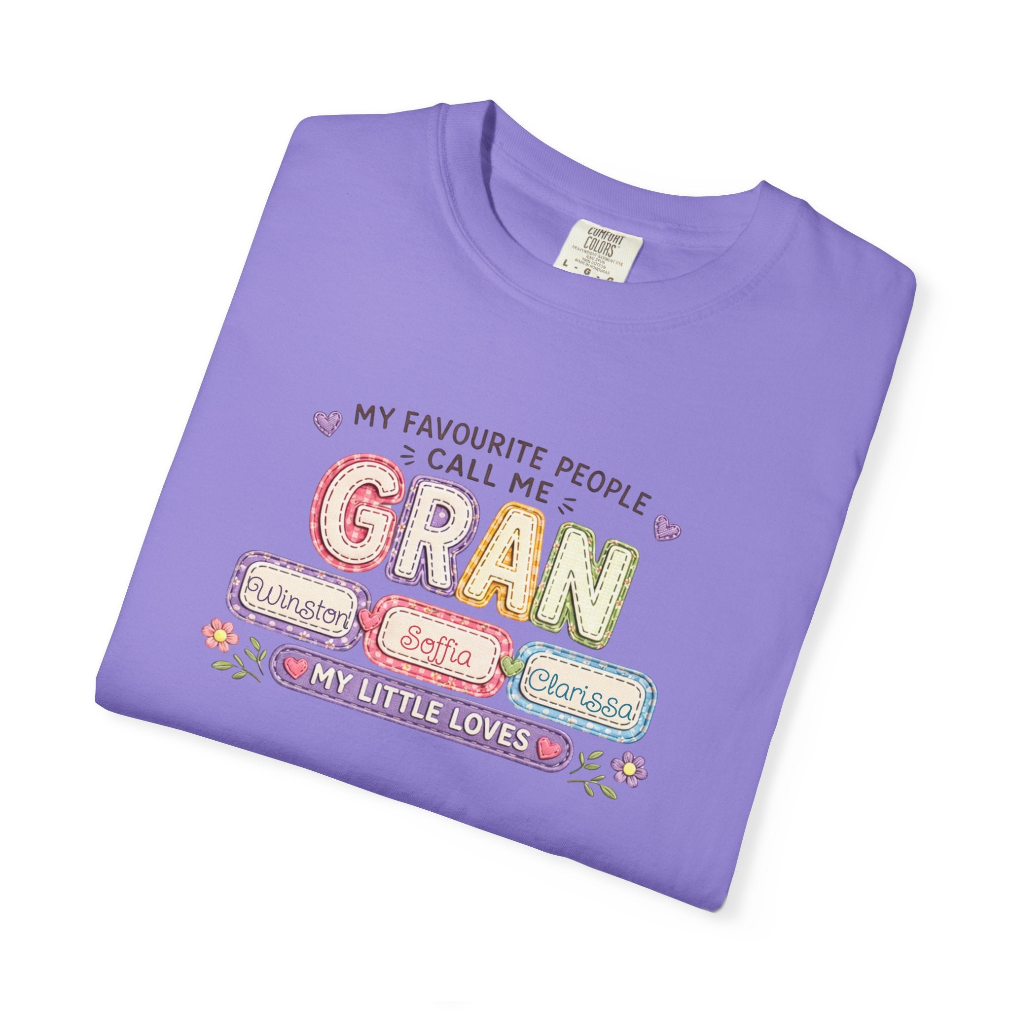 Gran Grandma T-Shirt – "My Favourite People Call Me Gran" Floral Gift Tee