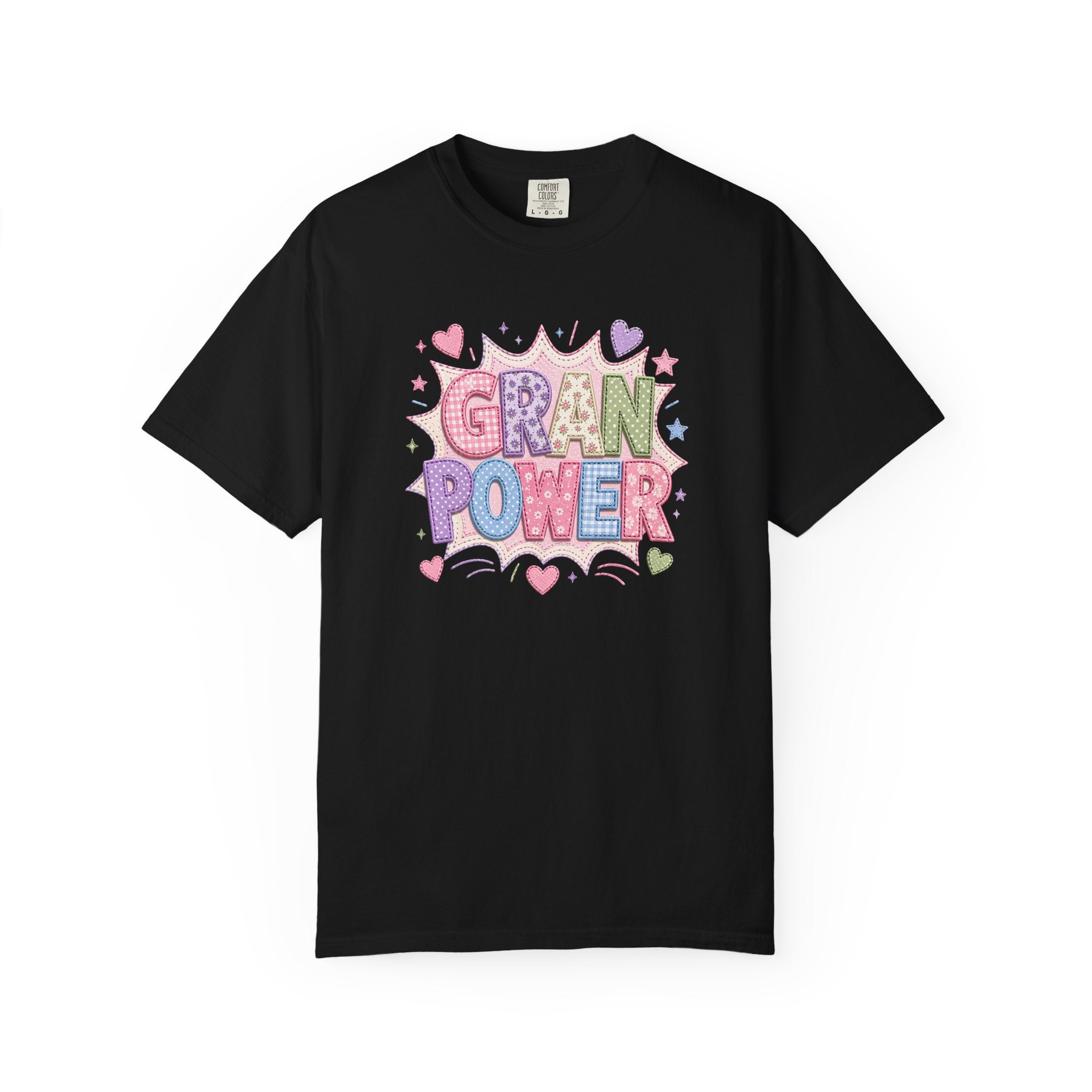 Gran Power T-Shirt — Cute Pastel 'Gran Power' Graphic Tee for Grandparents, Mother's Day Gift