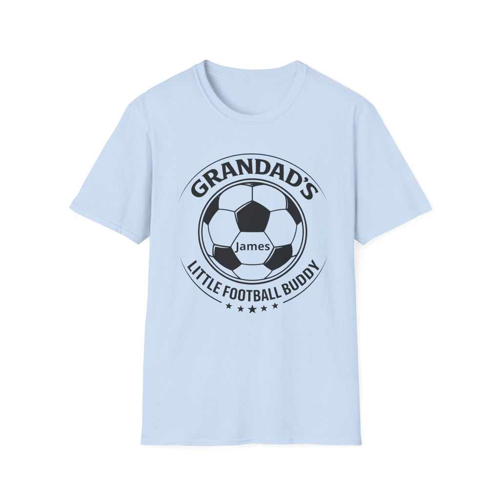 Grandad's Little Football Buddy T-Shirt — Personalized Soccer Dad/Grandpa Gift