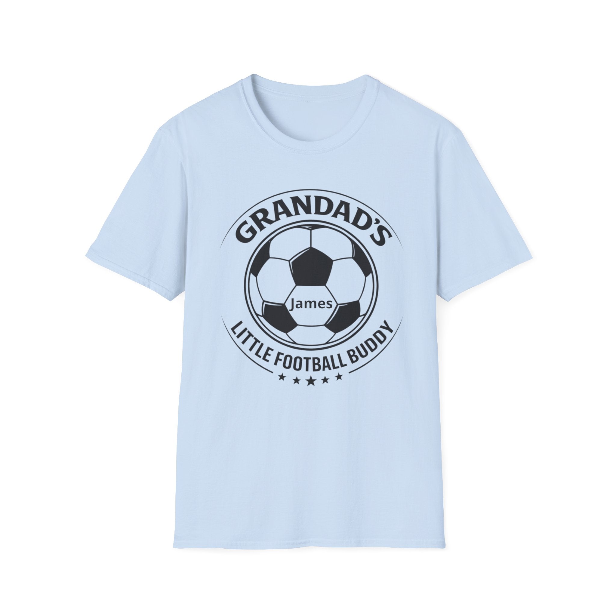 Grandad's Little Football Buddy T-Shirt — Personalized Soccer Dad/Grandpa Gift