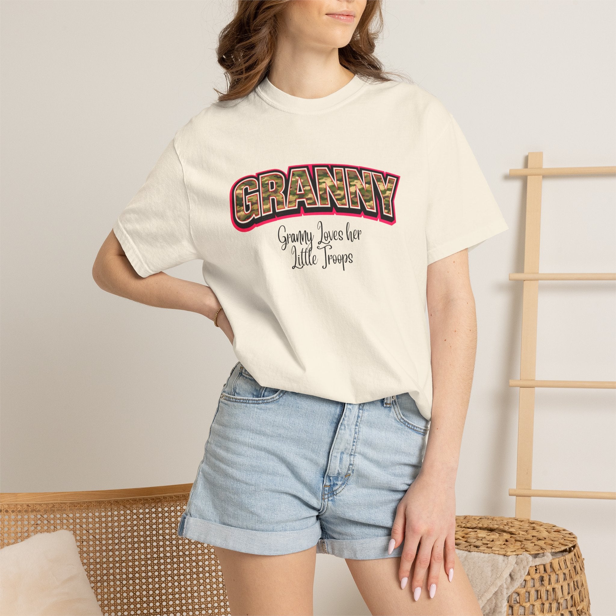 Granny "Granny Loves Her Little Troops" Graphic T-Shirt