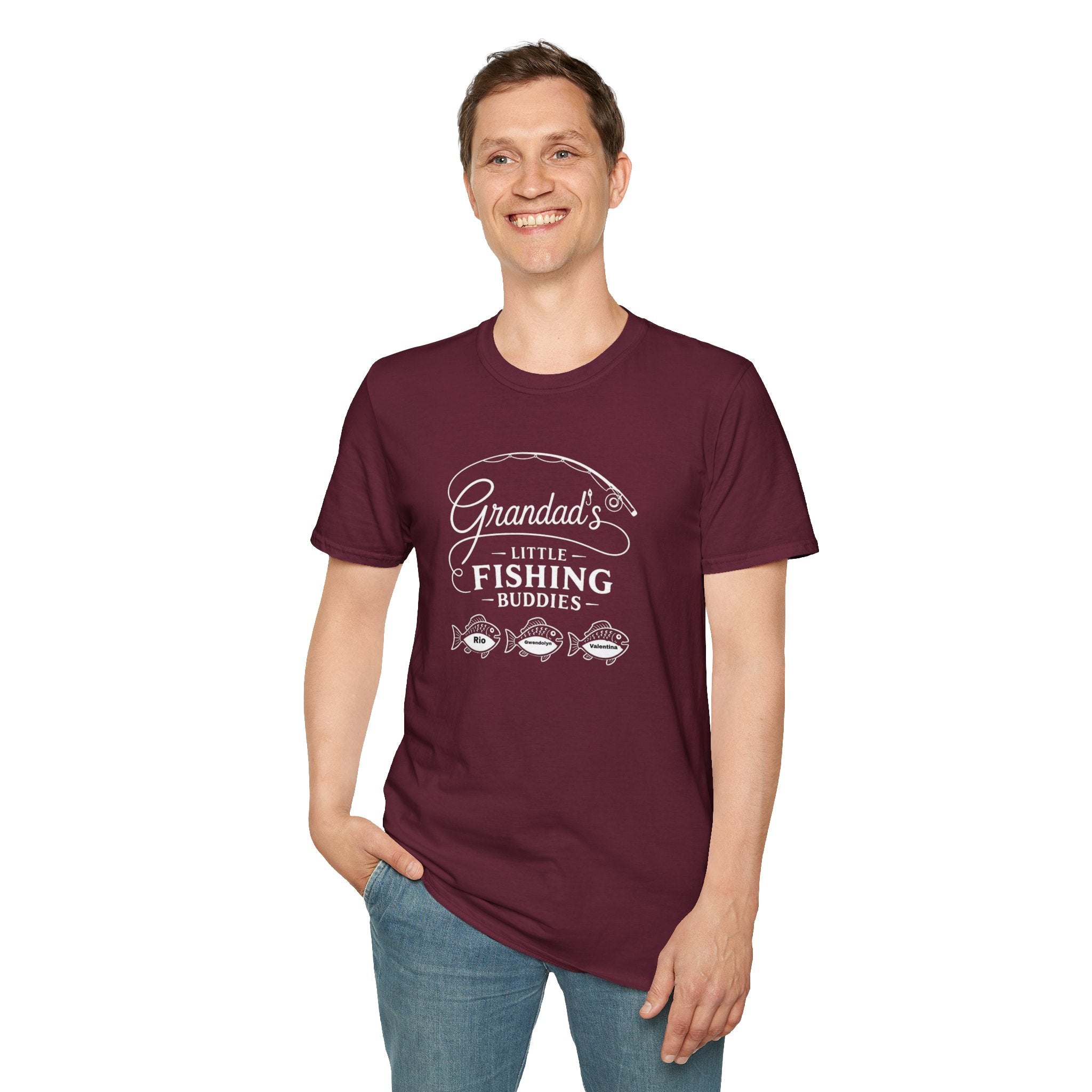Granddad’s Little Fishing Buddies T-Shirt — Father/Grandparent Fishing Gift
