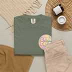 T-Shirt — "Gran Club" Retro Floral Badge Tee