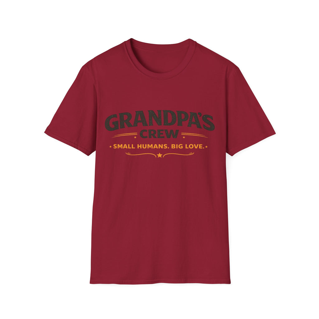 Grandpa's Crew T-Shirt — "Small Humans, Big Love" Grandpa Gift