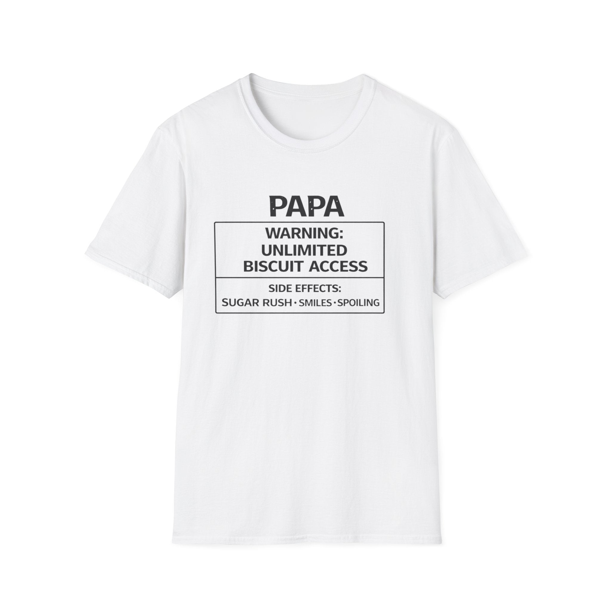 Papa Warning: Unlimited Biscuit Access T-Shirt