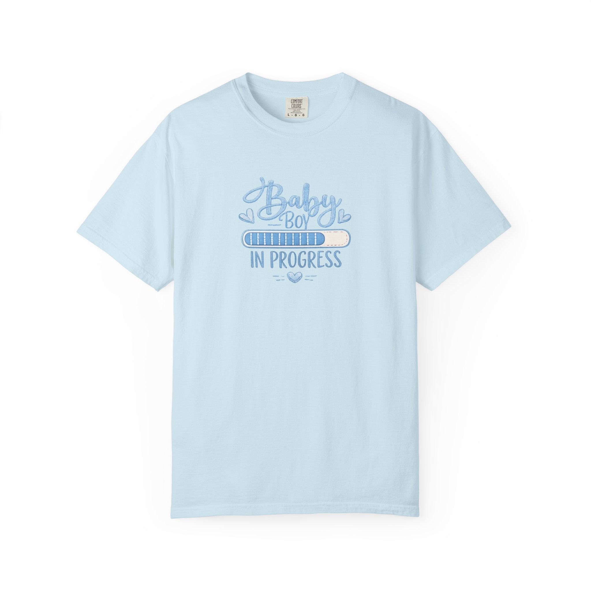 Baby Boy In Progress T-Shirt — Pregnancy Announcement Tee
