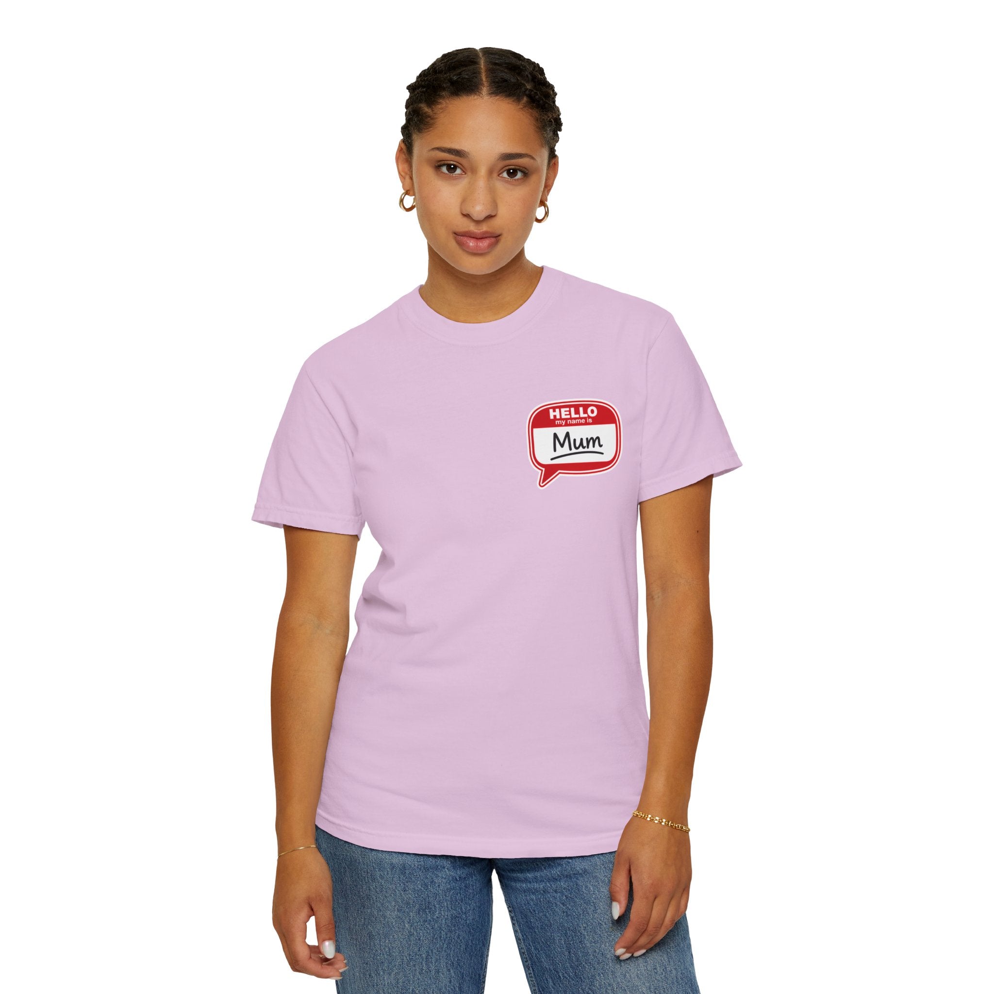 Hello Mum Speech Bubble T-Shirt — Cute Retro Mom Graphic Tee