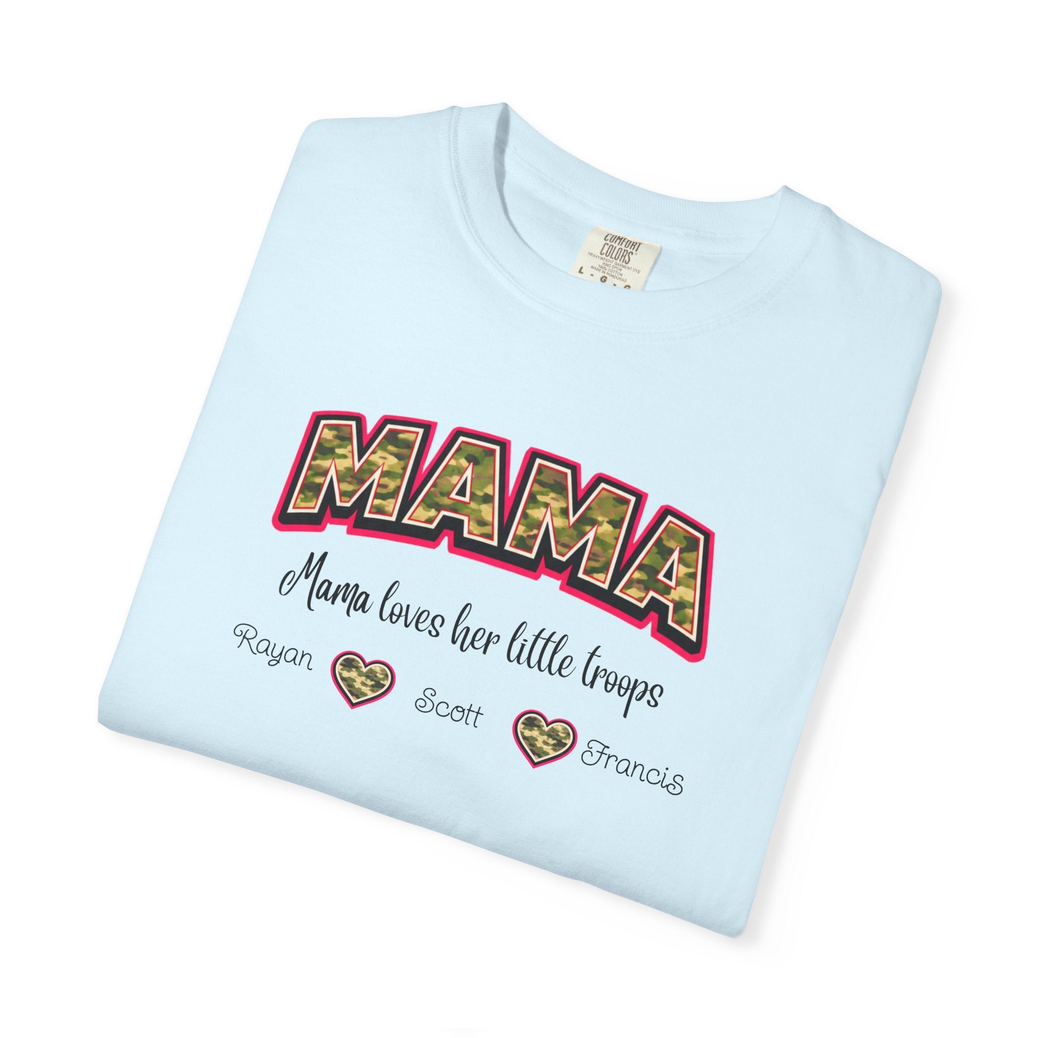 Mama Floral Heart T‑Shirt — 'Mama Means Love for Little Snuggs' Mother's Day Tee