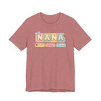 Nana Baby Blocks Tee — Personalized Grandmother Name Shirt
