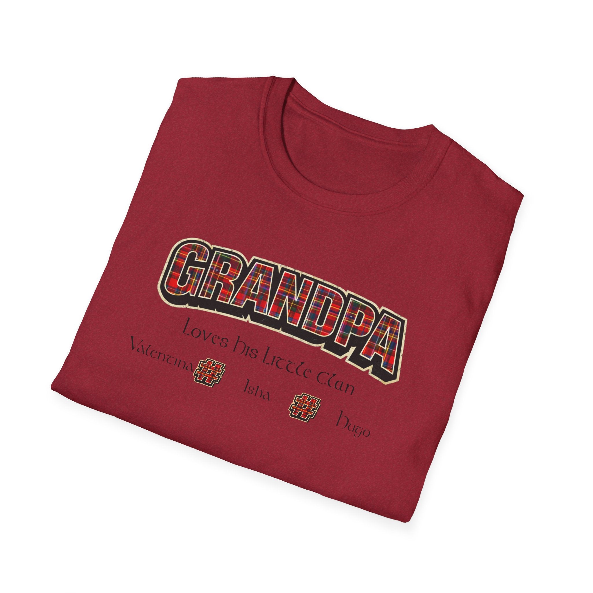 Grandpa Loves His Little Clan T-Shirt — Funny Father's Day Gift for Beer-Loving Grandpa