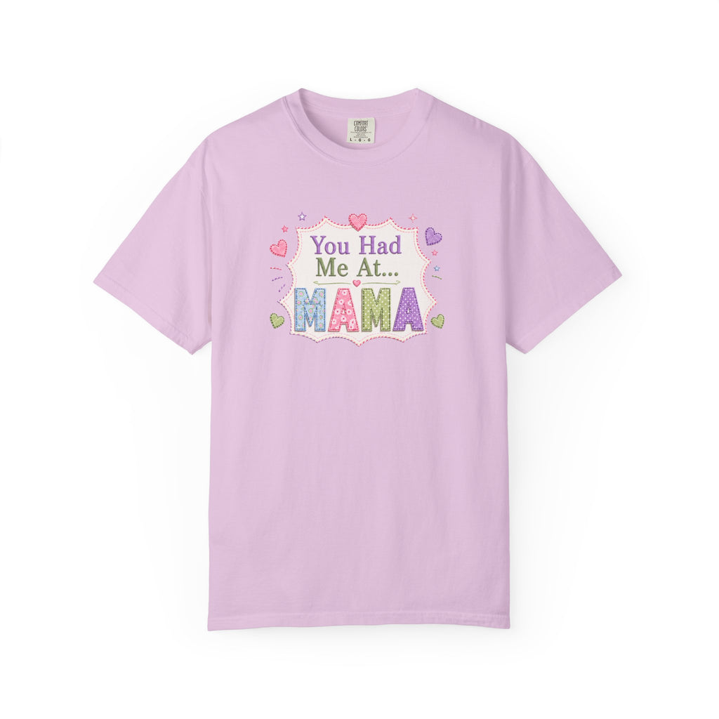 You Had Me At Mama T-Shirt — Cute Pastel Mom Graphic Tee for Mother's Day